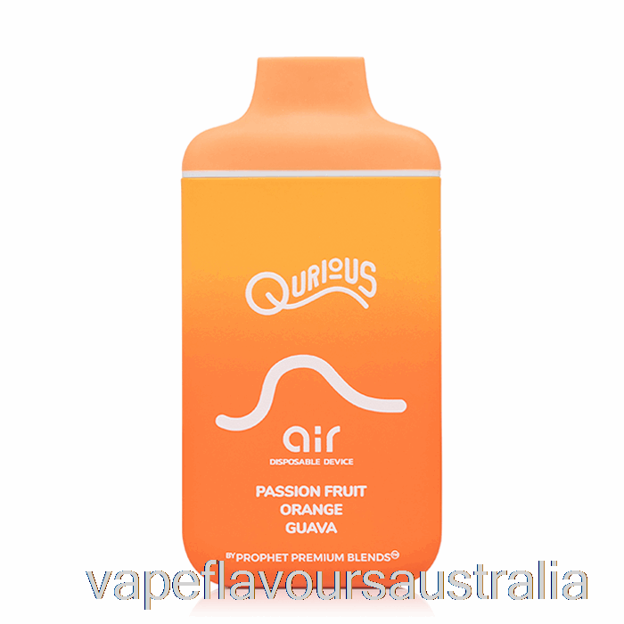 Vape Flavours Australia Qurious Air 6000 Disposable Passionfruit Orange Guava